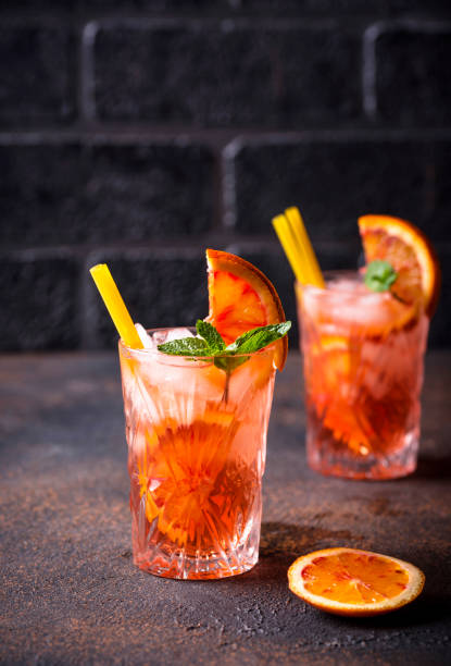 istock Negroni  cocktail with orange and ice 1150769256