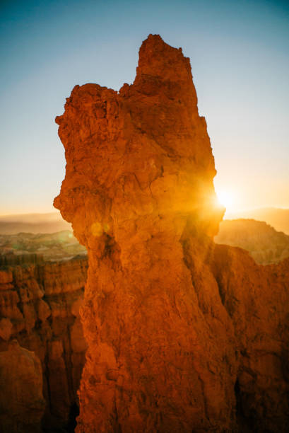 istock Sun rises over rock formations in the desert 1150773505