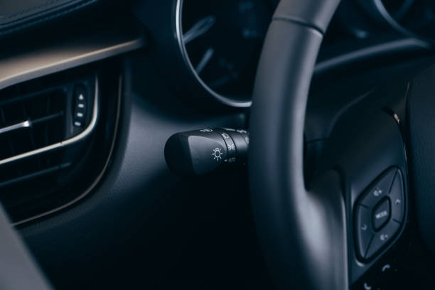 istock Car interior with turn signal switch 1150776663