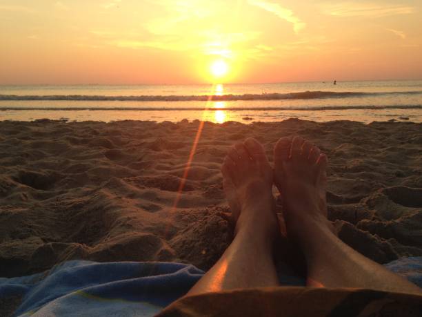 istock Sunset  on the beach, Karwijk in Holland 1150778074