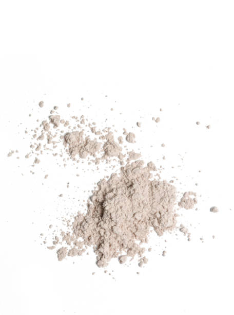 istock Cosmetic powder isolated on white background 1150779842