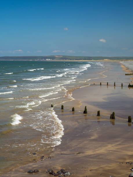 istock beautiful westward ho in North Devon , England. 1150779874