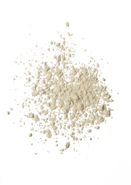istock Cosmetic powder isolated on white background 1150780051