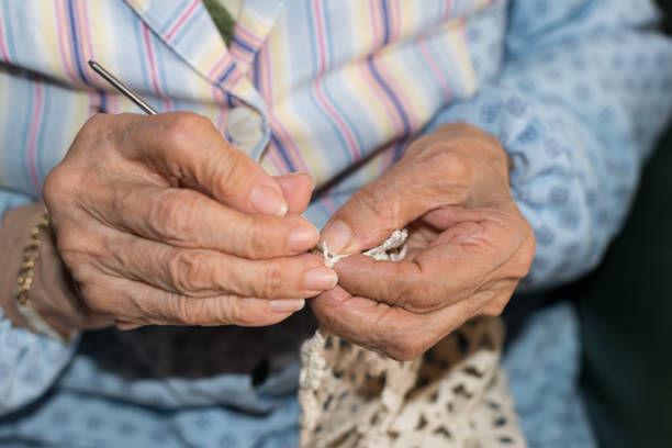 istock Hands of elderly person 1150781223