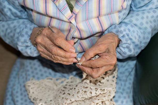 istock Hands of elderly person 1150781235