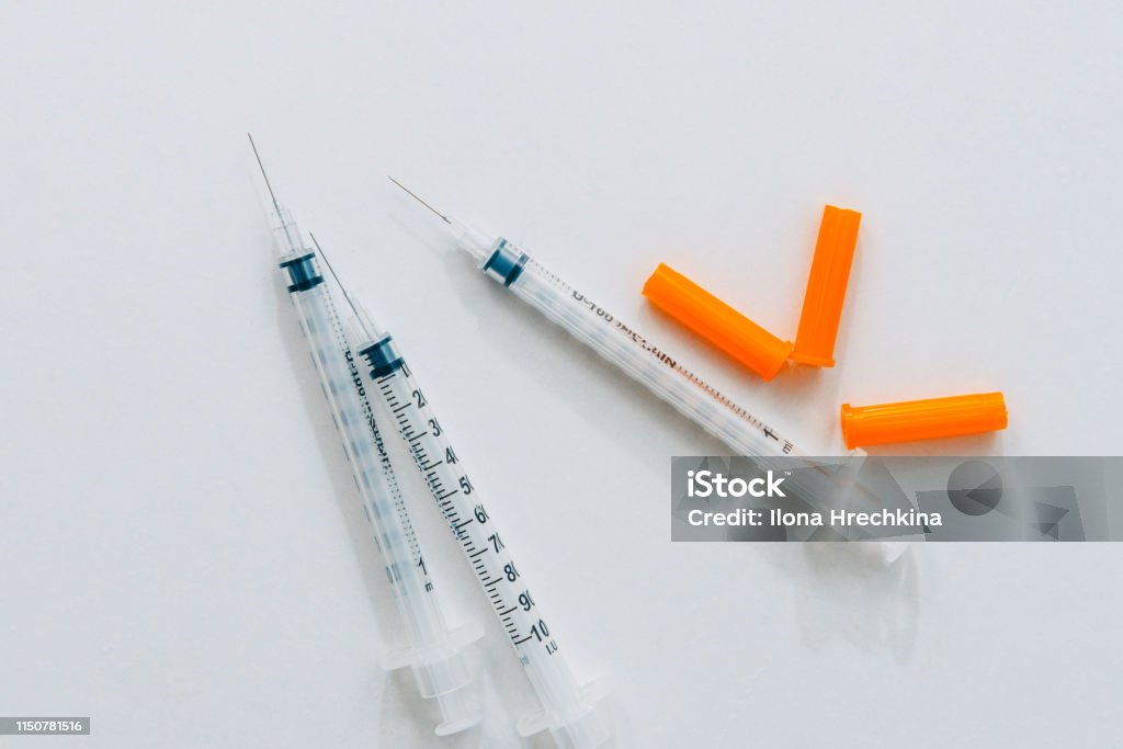 Treatment against addiction. Vaccination of people. Insulin injection Treatment against addiction. Vaccination of people. Insulin injection. Diabetes AIDS Stock Photo