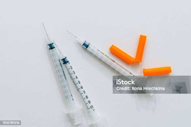 Treatment Against Addiction Vaccination Of People Insulin Injection Stock Photo - Download Image Now