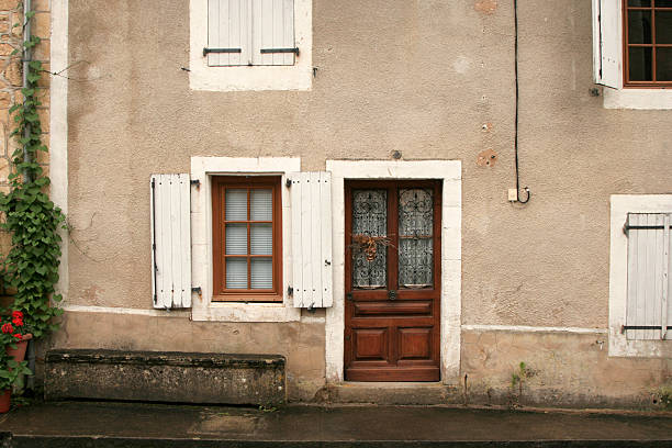 Apartments seen amongst the towns on the island of Île de Ré, France
