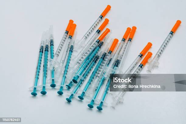 Treatment Against Addiction Vaccination Of People Insulin Injection Stock Photo - Download Image Now