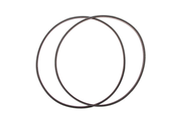 istock Motor drive belts isolated on white 1150782660