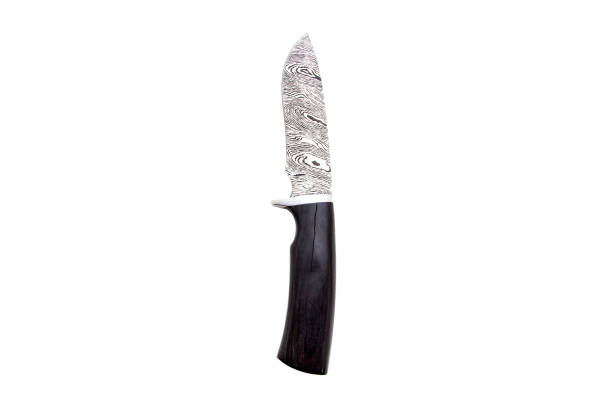 istock Hunting knife isolated on white 1150782785