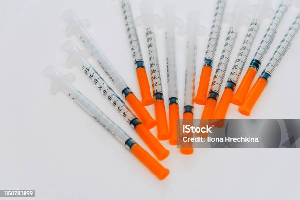 Treatment Against Addiction Vaccination Of People Insulin Injection Stock Photo - Download Image Now