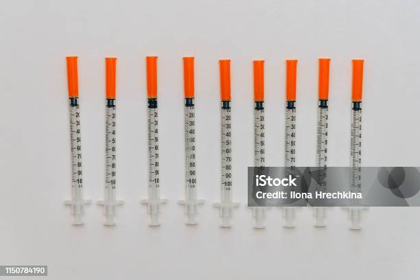 Treatment Against Addiction Vaccination Of People Insulin Injection Stock Photo - Download Image Now