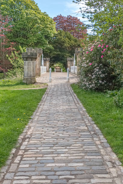 istock Footpath to the Ancient Tournament Bridge Eglinton Irvine 1150785117
