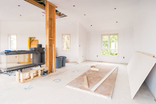 House Renovation Construction Stock photograph of a house being reconstructed, renovated and a new branch being added to it.
(Please see the extended dates at the end of property release) drywall fireplace stock pictures, royalty-free photos & images