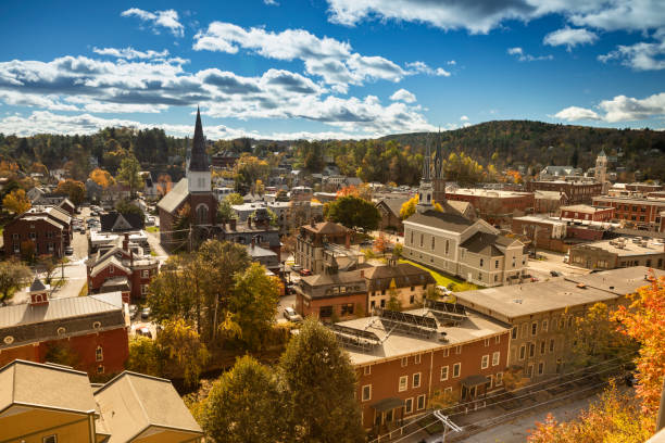 istock Downtown Montpelier, Vermont Skyline in Autumn 1150786953