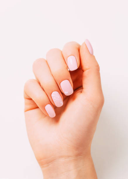 istock Female hand with beautiful manicure. 1150789575