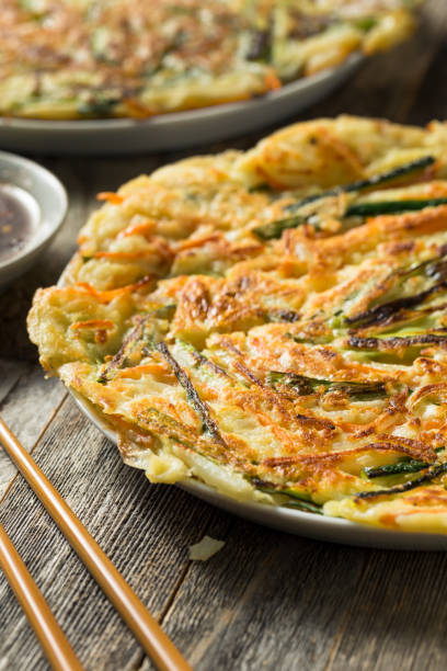 istock Homemade Korean Pajeon Scallion Pancakes 1150792173