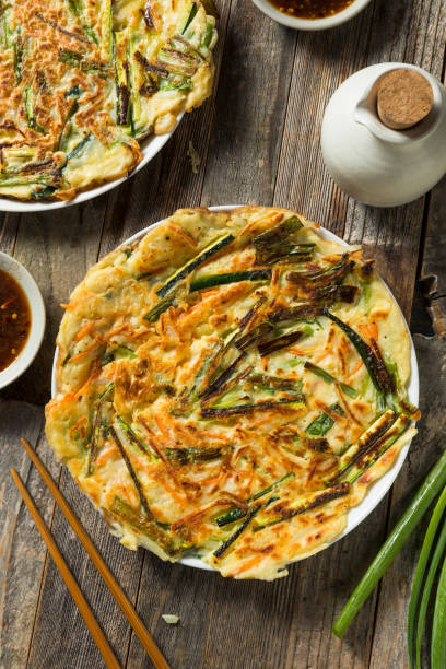 istock Homemade Korean Pajeon Scallion Pancakes 1150792316