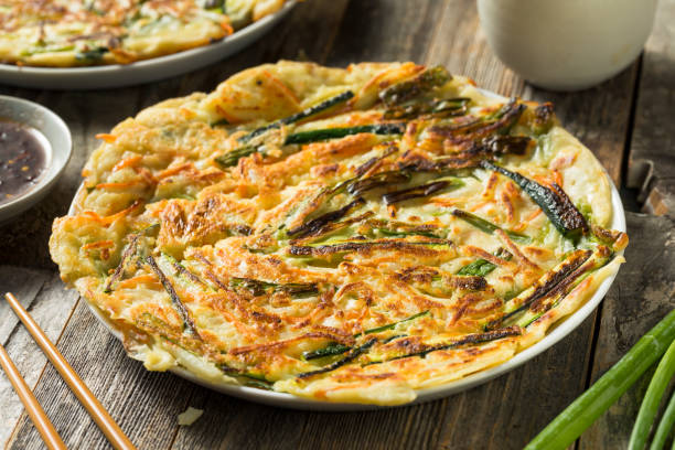 istock Homemade Korean Pajeon Scallion Pancakes 1150793588