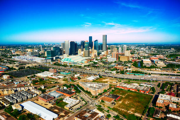 istock Wide Angle Aerial View of Houston, Texas 1150793679