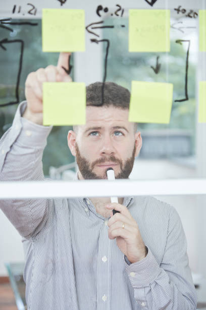 istock Businessman examining business graphs 1150799276