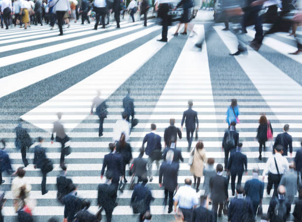 istock Digital Composite Image Of Crosswalk Scene 1150805154