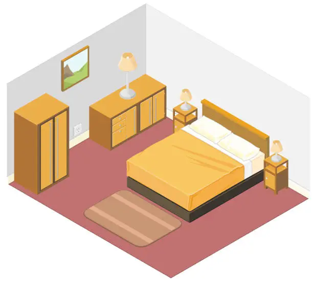 Vector illustration of Bedroom