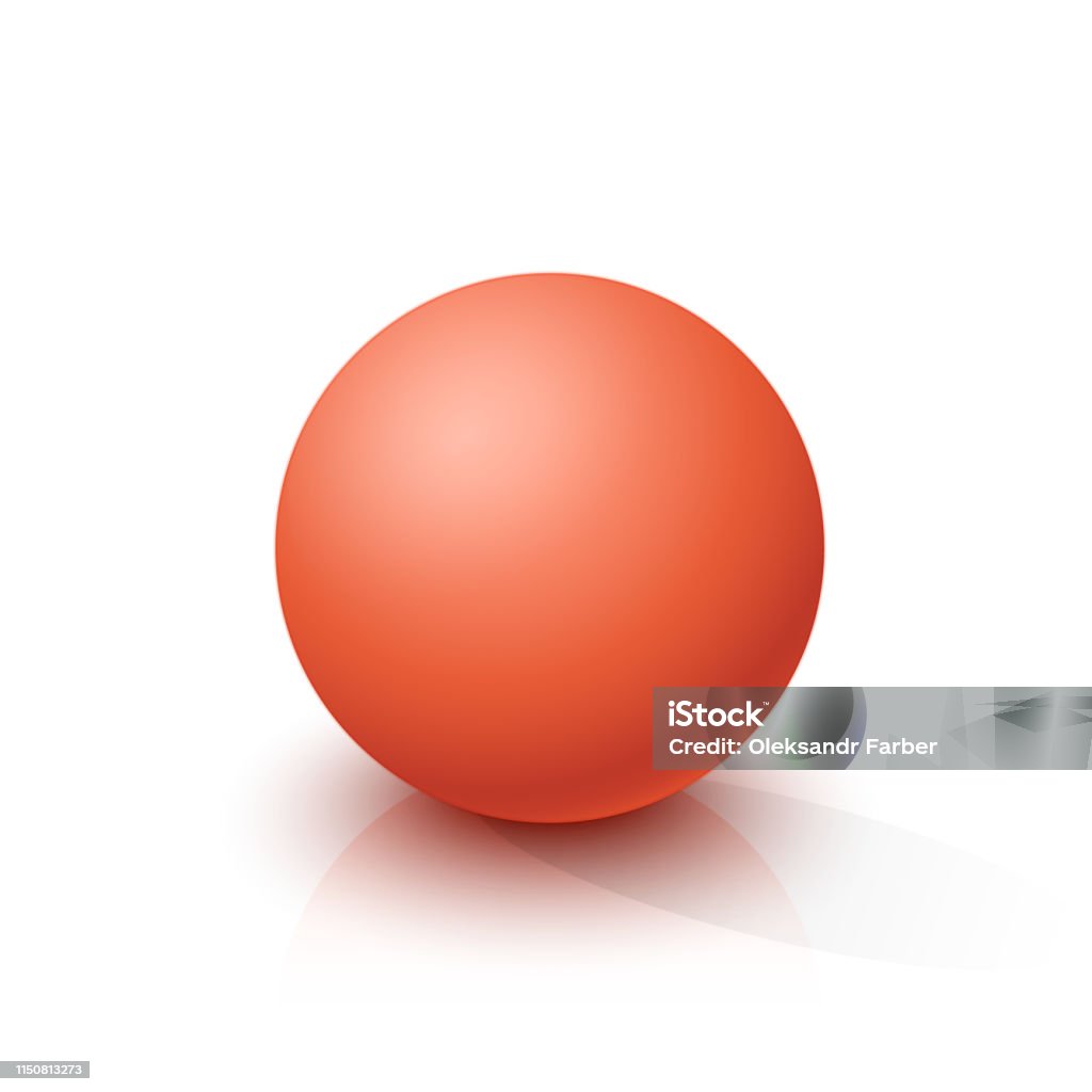 Sphere Material Red Red Sphere Stock Illustration - Download Image Now - Atom, Blank ...