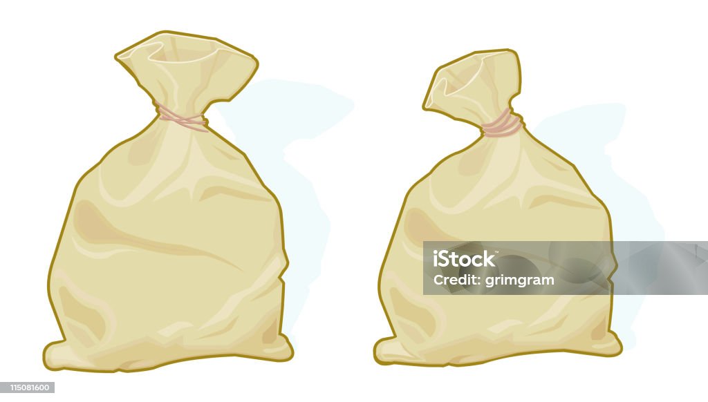 Nouée Brown sac - clipart vectoriel de Sac en plastique du pressing libre de droits