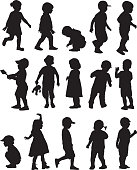istock Toddler Silhouettes 1150817053
