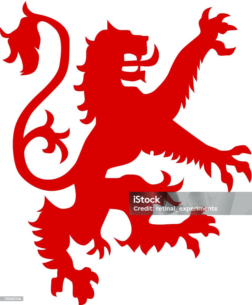 celtic lion Armoiries icône - clipart vectoriel de Faune libre de droits