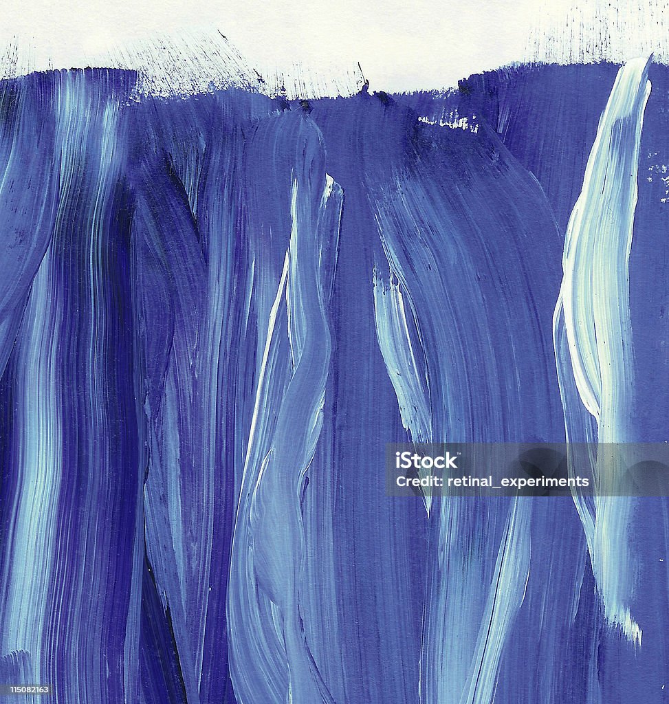 Onda azul Pincel traços - Royalty-free Fluir Foto de stock