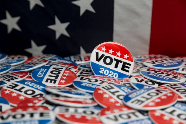 istock Get Out the Vote 2020 Presidential Voting Buttons 1150831544