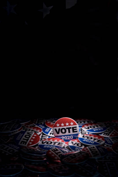 istock Get Out the Vote 2020 Presidential Voting Buttons 1150831553