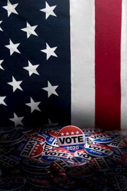 istock Get Out the Vote 2020 Presidential Voting Buttons 1150831571