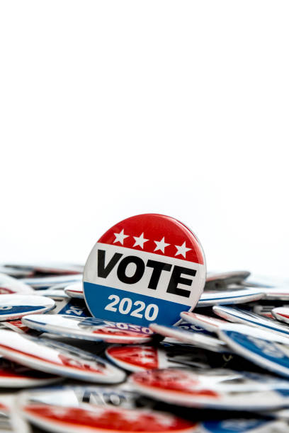 istock Get Out the Vote 2020 Presidential Voting Buttons 1150831651
