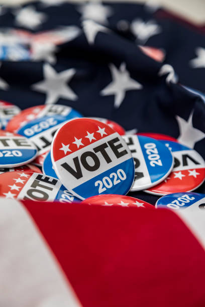 istock Get Out the Vote 2020 Presidential Voting Buttons 1150832214