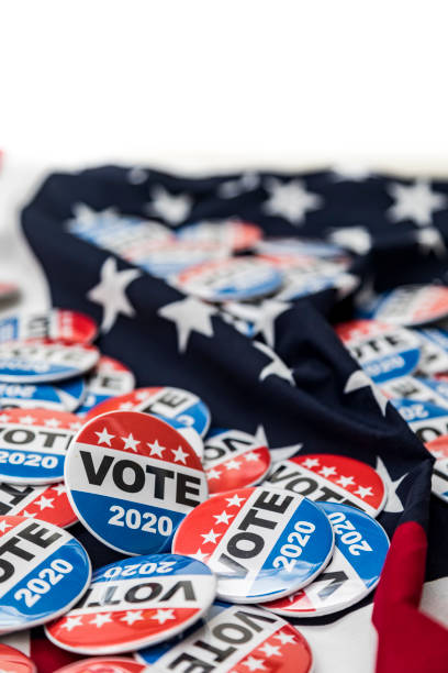 istock Get Out the Vote 2020 Presidential Voting Buttons 1150832215
