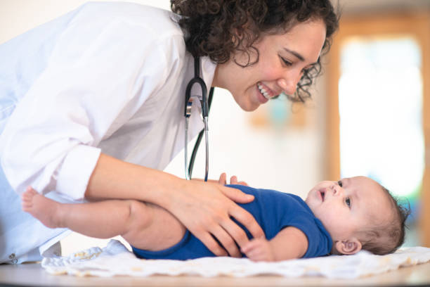 istock Doctor gives baby a checkup 1150835008