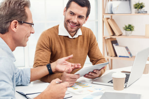 istock Two business men together in the office 1150836065