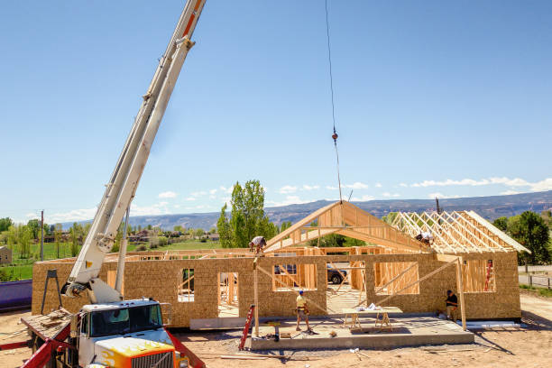 istock Drone View of a Home being Framed by Carpenters 1150838607
