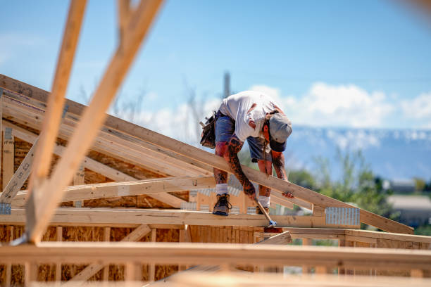 istock Drone View of a Home being Framed by Carpenters 1150838646