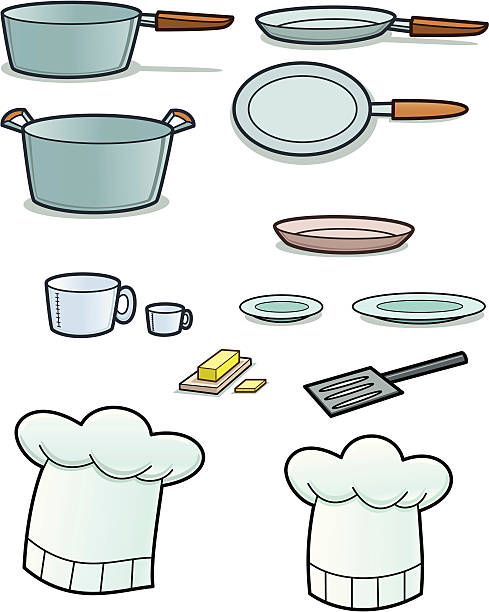 Cuisine met en œuvre - Illustration vectorielle