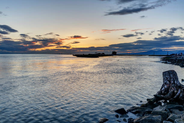 istock sunset glow view at seaside 1150845223