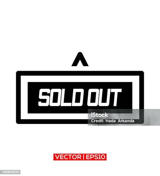 Sold Out Rubber Stamp Grunge Vector Editable Stroke And Color Stock Illustration - Download Image Now