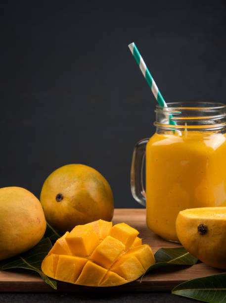istock Fresh Mango Smoothie With Mango Fruits 1150852060