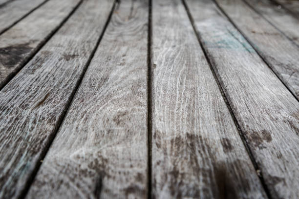 istock Vintage old wood plank texture use for 1150854634