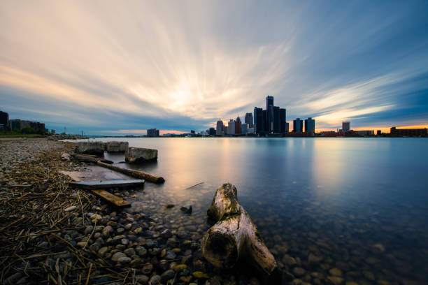 istock Detroit, Michigan - Long Exposure 1150859516