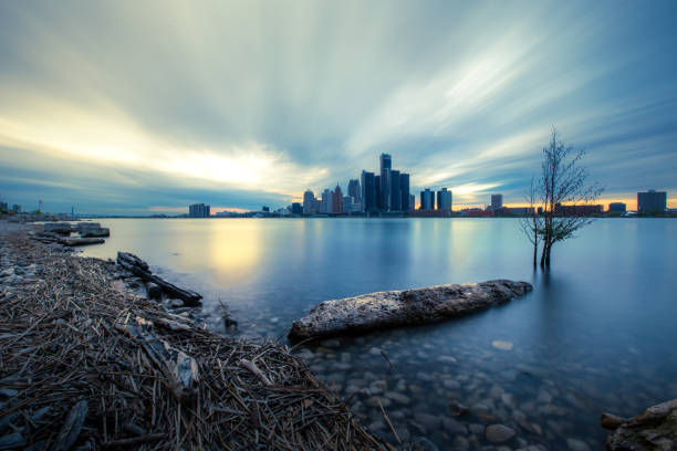 istock Detroit, Michigan - Long Exposure 1150859524